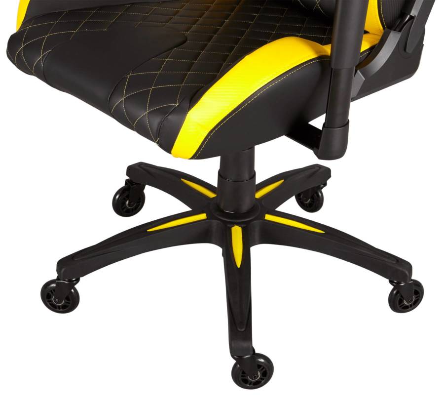 SILLA CORSAIR T1 RACE GAMING / NEGRO CON- AMARILLO - Imagen 4