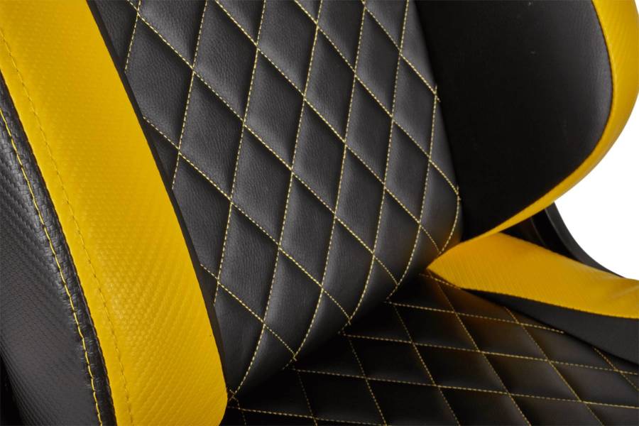 SILLA CORSAIR T1 RACE GAMING / NEGRO CON- AMARILLO - Imagen 5