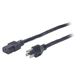 Cable de poder APC AP9893, C13 a 5-15P, 2.4 mts, ideal para Rack PDU.