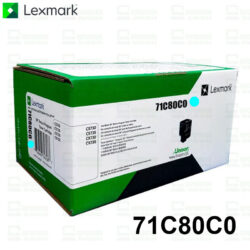 Tóner Lexmark 71C80C0 Cyan Original