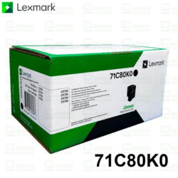 Tóner Lexmark 71C80K0 Negro Original