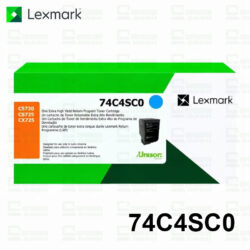 Tóner Lexmark 74C4SC0 Cyan Original